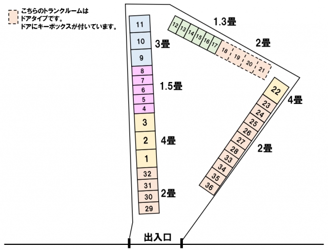 アドレストランクルーム青葉区郷六（宮城県仙台市青葉区郷六）配置図写真
