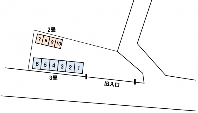 アドレストランクルーム鹿島町（福島県いわき市鹿島町飯田）配置図写真
