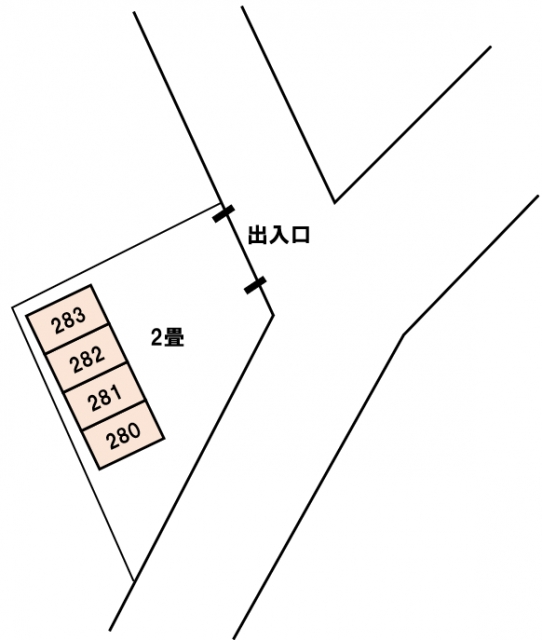 アドレストランクルーム中神谷（福島県いわき市平中神谷）配置図写真