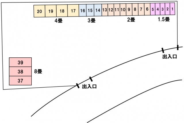アドレストランクルーム小島町三丁目（福島県いわき市小島町）配置図写真