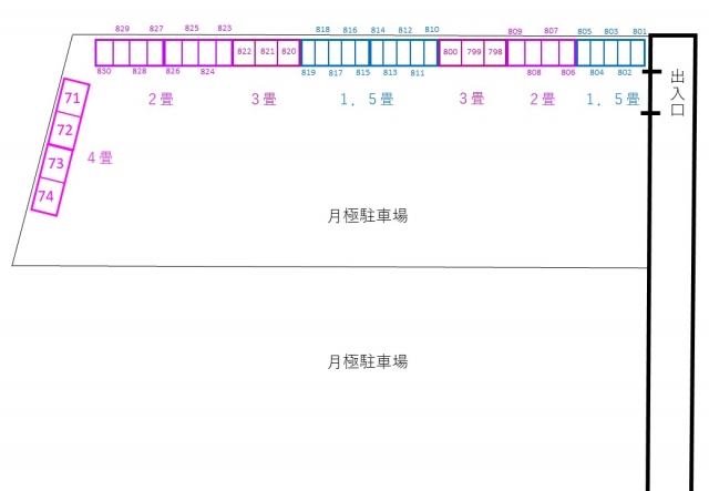 アドレストランクルーム自由ヶ丘（福島県いわき市自由ケ丘）配置図写真