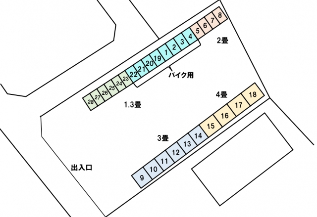 アドレストランクルーム諏訪市高島三丁目（長野県諏訪市高島）配置図写真