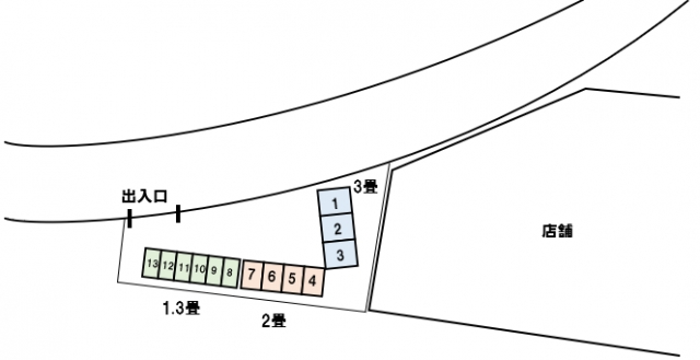 アドレストランクルーム長岡アークガレリア店（新潟県長岡市堺町）配置図写真