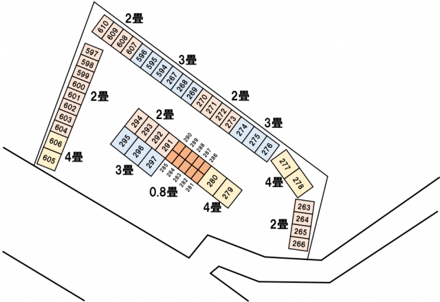 アドレストランクルーム泉町滝尻（福島県いわき市泉町滝尻）配置図写真