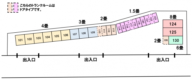 アドレストランクルーム小名浜岡小名（福島県いわき市小名浜岡小名）配置図写真