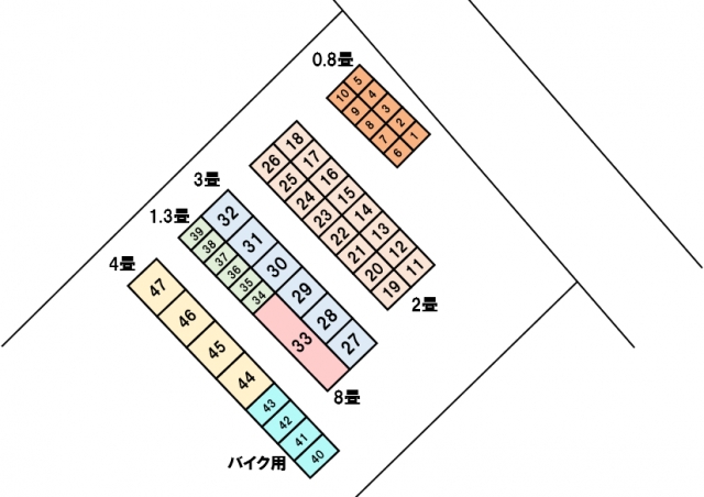 アドレストランクルーム水戸市見川町（茨城県水戸市見川町）配置図写真
