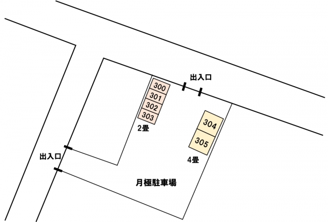 アドレストランクルーム小名浜林城（福島県いわき市小名浜林城字大門）配置図写真