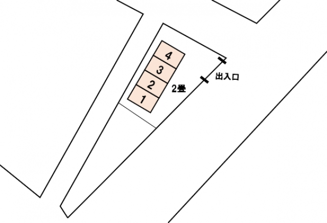アドレストランクルーム四倉町字東二丁目（福島県いわき市四倉町）配置図写真