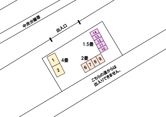 アドレストランクルーム南白土パート3（福島県いわき市平南白土）配置図写真