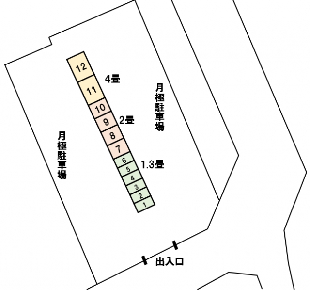 アドレストランクルーム湯本駅前（福島県いわき市常磐湯本町）配置図写真