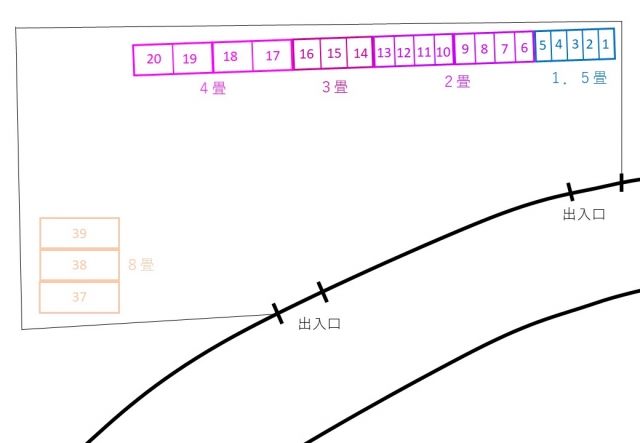 アドレストランクルーム下神谷（いわき市平下神谷）配置図写真