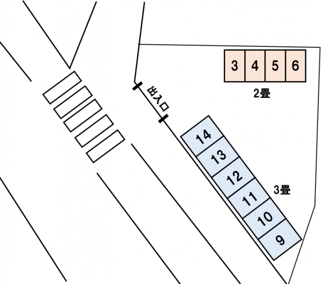 アドレストランクルーム四倉五丁目（福島県いわき市四倉町）配置図写真
