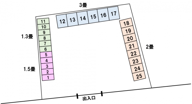 アドレストランクルーム平塩（福島県いわき市平塩）配置図写真