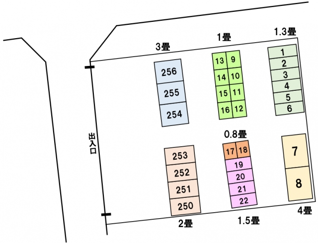 アドレストランクルーム南白土パート4（福島県いわき市平南白土）配置図写真